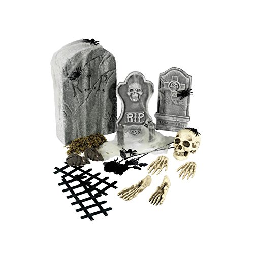Smiffys Halloween 24-teilige Friedhofskollektion, mit Grabsteinen und Zubehör Smiffys Halloween 24-teilige Friedhofskollektion, mit Grabsteinen und Zubehör von Smiffys