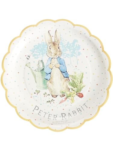 Smiffys Klassisches Tischgedeck Peter Rabbit Partyteller x 8, Durchmesser 23 cm/9 Zoll von Smiffys