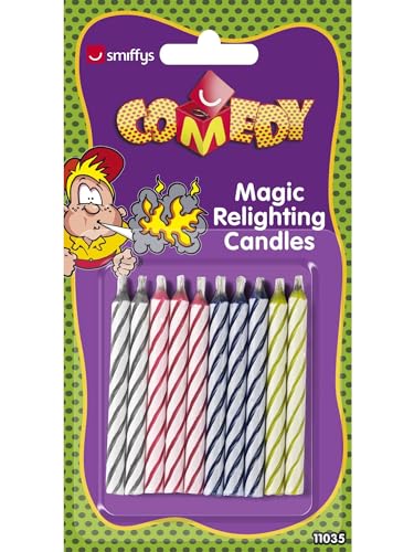 Smiffys Magische Wiederzündbare Kerzen, Time 4 Fun, 10er Pack, 11035 Smiffys Magische Wiederzündbare Kerzen, Time 4 Fun, 10er Pack, 11035 von Smiffys