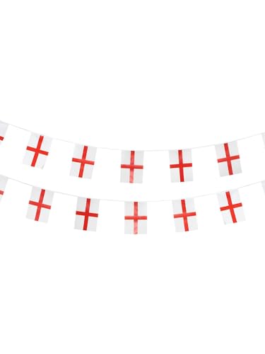 Smiffys Rechteckige Wimpelkette mit England-Flagge Smiffys Rechteckige Wimpelkette mit England-Flagge von Smiffys