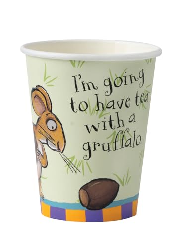 Smiffys The Grüffelo-Geschirr-Partybecher, 266 ml, offiziell lizenziertes Grüffelo-Kostüm, Kinder-Partyartikel, 8 Stück von Smiffys