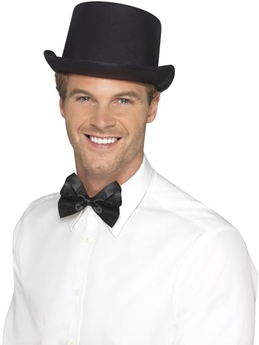 Smiffys Zylinder im Satin Look, Schwarz, mit elastischem Innenrand Smiffys Zylinder im Satin Look, Schwarz, mit elastischem Innenrand von Smiffys