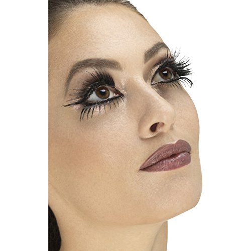 Halloween! Smiffys Wimpern, Schwarz, Set für oben und unten, Flügel, Kleber inklusive Halloween! Smiffys Wimpern, Schwarz, Set für oben und unten, Flügel, Kleber inklusive von Smiffys