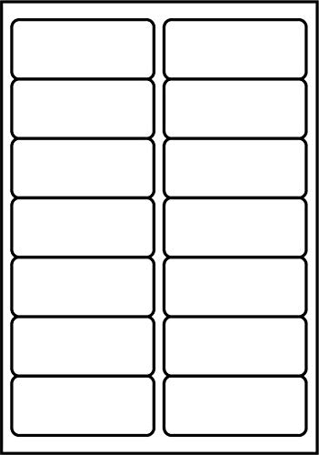 SmithPackaging A4 selbstklebende Adress-Etiketten, 14 Etiketten pro Blatt, 100 Blatt, 99,1 x 38,1 mm, 1400 Etiketten von SmithPackaging