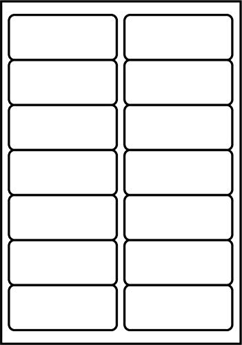 SmithPackaging A4 selbstklebende Adress-Etiketten, 14 Etiketten pro Blatt, 100 Blatt, 99,1 x 38,1 mm, 1400 Etiketten von SmithPackaging
