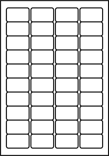 SmithPackaging A4 selbstklebende Adress-Etiketten, 40 Etiketten pro Blatt, 100 Blatt, 45,7 x 25,4 mm, 4000 Etiketten von SmithPackaging