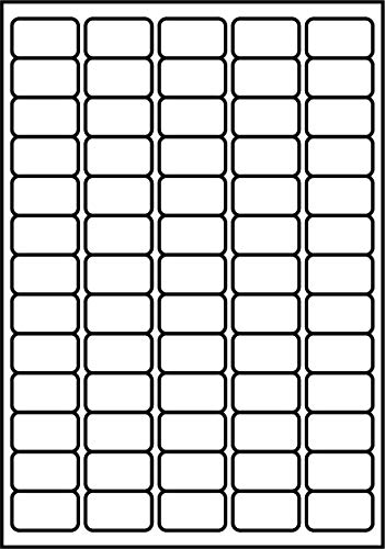 SmithPackaging A4 selbstklebende Adress-Etiketten, 65 Etiketten pro Blatt, 100 Blatt, 38,1 x 21,2 mm, 6500 Etiketten von SmithPackaging