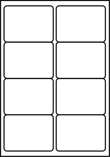 SmithPackaging Selbstklebende Adress-Etiketten, A4, 8 Etiketten pro Blatt, 100 Blatt, 99,1 x 67,7 mm, 800 Etiketten von SmithPackaging