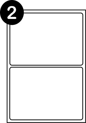 SmithPackaging Selbstklebende Adress-Etiketten, A4, 2 Etiketten pro Blatt, 100 Blatt, 199,6 x 143,5 mm, 200 Etiketten von SmithPackaging