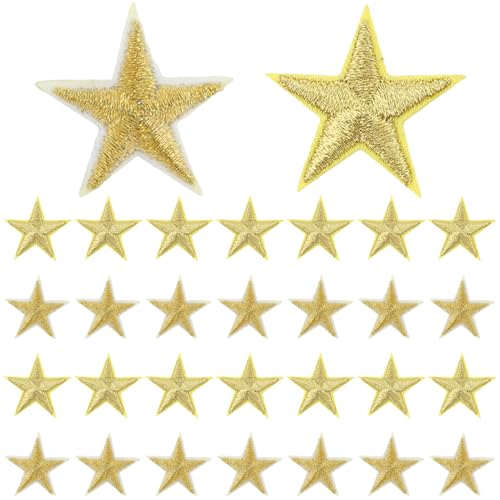 30 Stück Goldene Sterne Patches zum Aufbügeln, 2,9 cm Bügelbilder für Textilien, Aufnäher zum Aufnähen, Bestickte Applikationen für Kleidung, Jacken, Rucksäcke, Hüte, Jeans, DIY Verzierungen 30 Stück Goldene Sterne Patches zum Aufbügeln, 2,9 cm Bügelbilder für Textilien, Aufnäher zum Aufnähen, Bestickte Applikationen für Kleidung, Jacken, Rucksäcke, Hüte, Jeans, DIY Verzierungen von Smomend