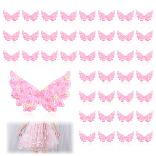 40pcs Kleine Engelsflügel Zum Basteln, Rosa 5 cm, Engelsflügel Basteln, Engelsflügel Klein Pailletten Flügel, Pailletten-Flügel Patches Für Diy-Projekte, Aufnäher Für Kleidung, Taschen Und Heimdeko 40pcs Kleine Engelsflügel Zum Basteln, Rosa 5 cm, Engelsflügel Basteln, Engelsflügel Klein Pailletten Flügel, Pailletten-Flügel Patches Für Diy-Projekte, Aufnäher Für Kleidung, Taschen Und Heimdeko von Smomend