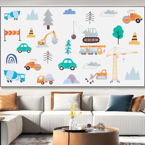 6 PCS Wandsticker Bagger Fahrzeuge Set Wandtattoo für Kinderzimmer, Wandtattoo mit Bagger, Laster & Co., Selbstklebende Wandaufkleber Jungen Babyzimmer Wanddeko, Abziehbar & Rückstandslos Entfernbar 6 PCS Wandsticker Bagger Fahrzeuge Set Wandtattoo für Kinderzimmer, Wandtattoo mit Bagger, Laster & Co., Selbstklebende Wandaufkleber Jungen Babyzimmer Wanddeko, Abziehbar & Rückstandslos Entfernbar von Smomend