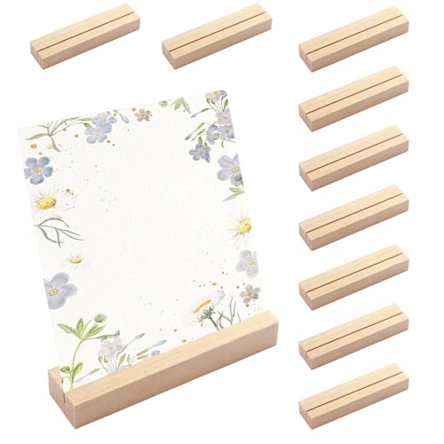 Smomend 10 Stück artenhalter Holz, Stabiler Fotokartenhalter aus Kiefer für Menükarten, Tischnummern und Erinnerungen Tischkartenhalter für Hochzeiten Partys Restaurants Veranstaltungen Smomend 10 Stück artenhalter Holz, Stabiler Fotokartenhalter aus Kiefer für Menükarten, Tischnummern und Erinnerungen Tischkartenhalter für Hochzeiten Partys Restaurants Veranstaltungen von Smomend