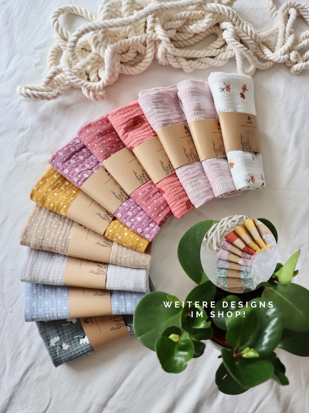 Musselintuch Baby Spucktuch // Stilltuch Babydecke Schnuffeltuch Pucktuch Halstuch Swaddletuch Handvernäht Musselintuch Baby Spucktuch // Stilltuch Babydecke Schnuffeltuch Pucktuch Halstuch Swaddletuch Handvernäht von Smustern