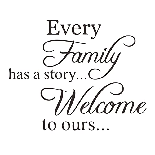 Willkommen Spruch für Flur/Eingang Wand-Deko Home Wandaufkleber Dekoration Wand Warmer Slogan Dekoration Englischer Wandaufkleber Babyzimmer Kinderzimmer Schlafzimmer Wanddeko (A, One Size) von Snakell