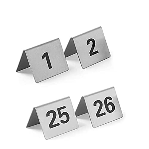 Digitales Schild, Sitzkarte, 1–50/100, Nummernschilder aus Metall, Tischschild aus Edelstahl, doppelseitige Tischplatte, für Party-Bankett-Service, Bars, Partys, 1 bis 100,1 to 100-L:40mmxW:50mm Digitales Schild, Sitzkarte, 1–50/100, Nummernschilder aus Metall, Tischschild aus Edelstahl, doppelseitige Tischplatte, für Party-Bankett-Service, Bars, Partys, 1 bis 100,1 to 100-L:40mmxW:50mm von SnamicE