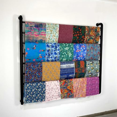 SnamicE Mehrzweck-Ständerhalter für Bänder, Vinyl-Wrap-Textilgewebe, Blumen-Geschenkpapier, Seidenschal, Schal, Hose, wandmontierte 8-lagige Metallaufbewahrung, von SnamicE
