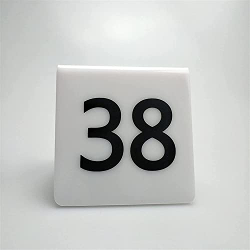 SnamicE Nummerntafel, Sitzplatznummernschild aus Acryl für Restaurants, geeignet für Hochzeiten, Partys, Veranstaltungen oder Catering-Dekoration,White-1 to 90,White-1 to 90 SnamicE Nummerntafel, Sitzplatznummernschild aus Acryl für Restaurants, geeignet für Hochzeiten, Partys, Veranstaltungen oder Catering-Dekoration,White-1 to 90,White-1 to 90 von SnamicE