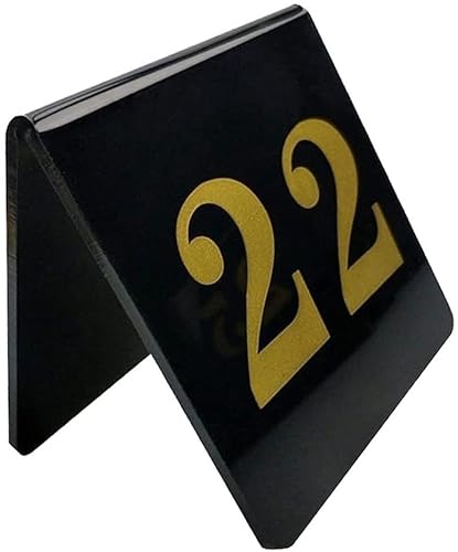 SnamicE Tischnummer, dreieckige Tischnummern aus Acryl, doppelseitige V-förmige Tischkarte für Restaurant, Café, Bar, Sitzplatz-Tischnummer, 1 bis 90,1 to 90 SnamicE Tischnummer, dreieckige Tischnummern aus Acryl, doppelseitige V-förmige Tischkarte für Restaurant, Café, Bar, Sitzplatz-Tischnummer, 1 bis 90,1 to 90 von SnamicE