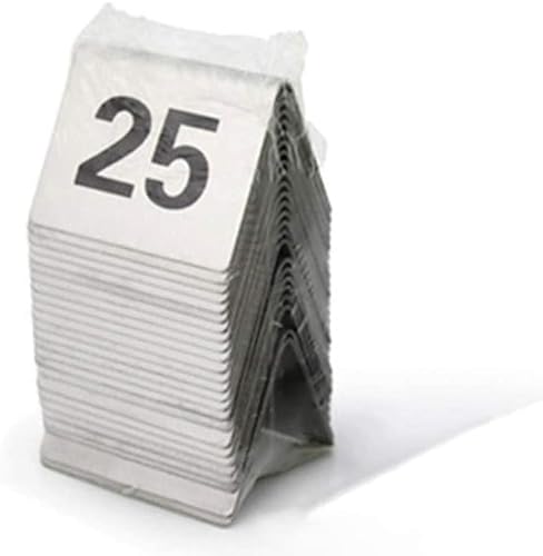 SnamicE Tischnummern, 1-25/50/100 Tischnummernkarten aus Edelstahl für Restaurants, Cafés und Bars, Sitzplatznummern für Hochzeiten, Geburtstage, Hochzeiten, Jubiläen, Veranstaltung,1 to 25 SnamicE Tischnummern, 1-25/50/100 Tischnummernkarten aus Edelstahl für Restaurants, Cafés und Bars, Sitzplatznummern für Hochzeiten, Geburtstage, Hochzeiten, Jubiläen, Veranstaltung,1 to 25 von SnamicE