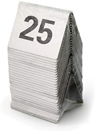 SnamicE Tischnummern, Edelstahl-Zelt-Tischnummernkarten, Sitzplätze für Restaurants, Cafés und Bars, 1 bis 30,1 to 30 SnamicE Tischnummern, Edelstahl-Zelt-Tischnummernkarten, Sitzplätze für Restaurants, Cafés und Bars, 1 bis 30,1 to 30 von SnamicE