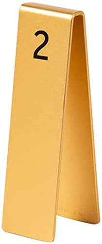 SnamicE Tischnummern 1-10, Kreatives vertikales doppelseitiges Tischnummernschild Restaurant-Nummernschild Essenskarte Tischpositionskartentisch, 17 cm x 5 cm, Gold 1-17 x 5 cm,Gold 1-17 x 5 cm SnamicE Tischnummern 1-10, Kreatives vertikales doppelseitiges Tischnummernschild Restaurant-Nummernschild Essenskarte Tischpositionskartentisch, 17 cm x 5 cm, Gold 1-17 x 5 cm,Gold 1-17 x 5 cm von SnamicE