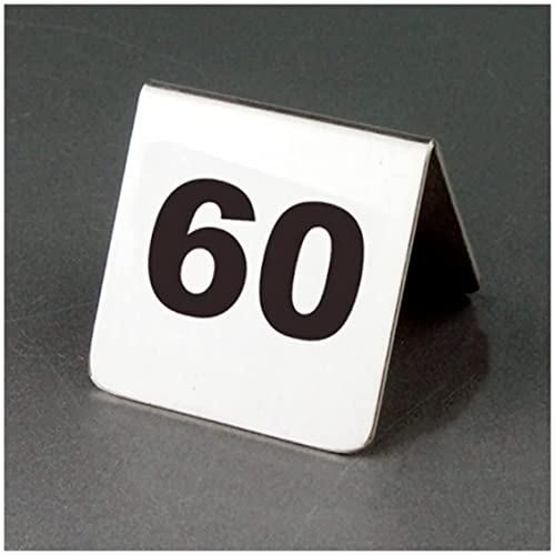 SnamicE Tischnummern 1-25/50/100 Tischkarten, Tischnummernkarten aus Edelstahl, Tischnummern für Restaurant-, Café- und Bar-Sitzzelte, Tischnummern für Hochzeiten, 1,6 x 1,9 Zoll, 1,1 to 100 SnamicE Tischnummern 1-25/50/100 Tischkarten, Tischnummernkarten aus Edelstahl, Tischnummern für Restaurant-, Café- und Bar-Sitzzelte, Tischnummern für Hochzeiten, 1,6 x 1,9 Zoll, 1,1 to 100 von SnamicE