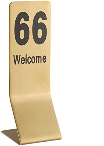 SnamicE Tischnummern 1-50, doppelseitiges digitales Tischnummernschild aus Edelstahl in Gold für Restaurants, 14,5 × 5 cm L-förmige Tischkarten für Hochzeitstagsveranstaltungen, Par, SnamicE Tischnummern 1-50, doppelseitiges digitales Tischnummernschild aus Edelstahl in Gold für Restaurants, 14,5 × 5 cm L-förmige Tischkarten für Hochzeitstagsveranstaltungen, Par, von SnamicE