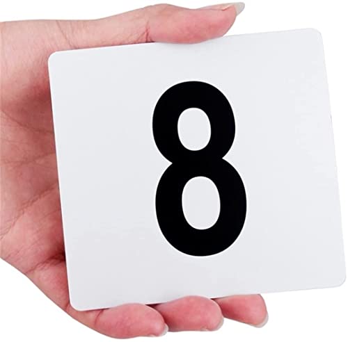 SnamicE Tischnummern 1 bis 25/50/100, doppelseitige Tischnummern aus Kunststoff, weiße quadratische Sitzkarten, Party-Event, Restaurant, Bar, Zubehör, Café-Utensil/1 bis 50,1 bis 10,1 to 100 SnamicE Tischnummern 1 bis 25/50/100, doppelseitige Tischnummern aus Kunststoff, weiße quadratische Sitzkarten, Party-Event, Restaurant, Bar, Zubehör, Café-Utensil/1 bis 50,1 bis 10,1 to 100 von SnamicE