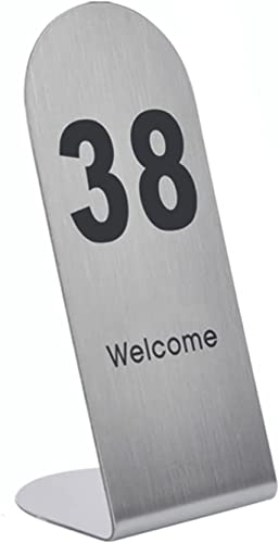 SnamicE Tischnummernschilder aus Edelstahl, nummerierte Etiketten, 2 Stile, Typ L/Typ V, Metallschilder, Tischnummernschilder – Zyklus verwendet – für Partys/Restaurants/Cafés/Bars/, SnamicE Tischnummernschilder aus Edelstahl, nummerierte Etiketten, 2 Stile, Typ L/Typ V, Metallschilder, Tischnummernschilder – Zyklus verwendet – für Partys/Restaurants/Cafés/Bars/, von SnamicE