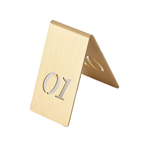 Tischkarten, Messing-Tischnummern im Zeltstil für Restaurants, ausgeschnittenes vertikales Messing-Nummernschild, 40 × 65 mm, stapelbare Tischkarten für Hochzeitsempfänge, R,One Color-Number 1 Tischkarten, Messing-Tischnummern im Zeltstil für Restaurants, ausgeschnittenes vertikales Messing-Nummernschild, 40 × 65 mm, stapelbare Tischkarten für Hochzeitsempfänge, R,One Color-Number 1 von SnamicE