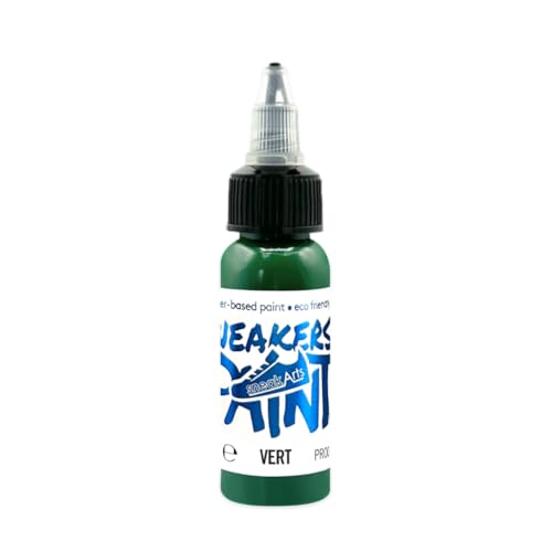 Farbe für Leder und Textil – Grün – 30 ml – Personalisierbar für Sneaker, Schuhe, Lederwaren, Kleidung, Jeans | SneakArts von SneakArts