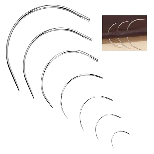 14 Stück Gebogene Nähnadel,Nähnadeln set,Gebogen Sattlernadel Leder,Nadel Runde Rundnadel,für Bogennadeln Design Ebogenes,Hand Kfz Leathercraft Ledersattelnadel,Polsternadel Zubehör,Polsternadeln 14 Stück Gebogene Nähnadel,Nähnadeln set,Gebogen Sattlernadel Leder,Nadel Runde Rundnadel,für Bogennadeln Design Ebogenes,Hand Kfz Leathercraft Ledersattelnadel,Polsternadel Zubehör,Polsternadeln von Snhauxinfa