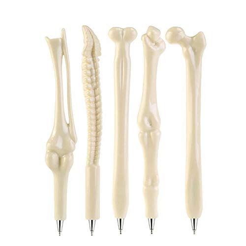 5Pcs Neuheit Knochenform Kugelschreiber Neuheit Finger Schädel-Knochen-Kugelschreiber mit schwarzer Tinte Schreibwaren Bürobedarf für Schüler Ärzte Krankenschwestern Medics Geschenk 5Pcs Neuheit Knochenform Kugelschreiber Neuheit Finger Schädel-Knochen-Kugelschreiber mit schwarzer Tinte Schreibwaren Bürobedarf für Schüler Ärzte Krankenschwestern Medics Geschenk von Snner