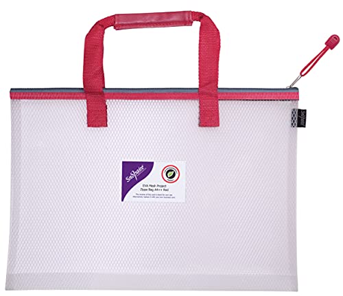 Snopake 15872 Projekt-/Büchertasche, A4 +, hohe Kapazität, EVA-Netzstoff, robust, mit weichem Tragegriff, transparent/rot, ohne PVC, ohne Weichmacher,1 Stück Snopake 15872 Projekt-/Büchertasche, A4 +, hohe Kapazität, EVA-Netzstoff, robust, mit weichem Tragegriff, transparent/rot, ohne PVC, ohne Weichmacher,1 Stück von Snopake