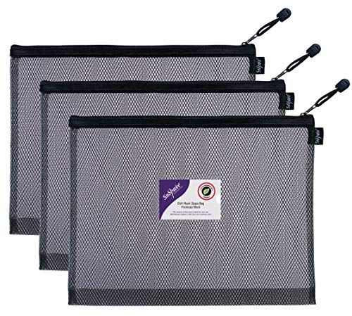 Snopake Zippa-Bag aus EVA, 3 Stück, 362 x 275 mm, mit Aufhängeschlaufe und Visitenkartenhalter, für Kanzleipapier, hohe Kapazität, Schwarz Snopake Zippa-Bag aus EVA, 3 Stück, 362 x 275 mm, mit Aufhängeschlaufe und Visitenkartenhalter, für Kanzleipapier, hohe Kapazität, Schwarz von Snopake