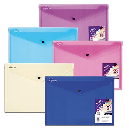 Snopake Polyfile Lite Dokumententasche Polypropylen robust A4 5 Stück farblich sortiert Snopake Polyfile Lite Dokumententasche Polypropylen robust A4 5 Stück farblich sortiert von Snopake