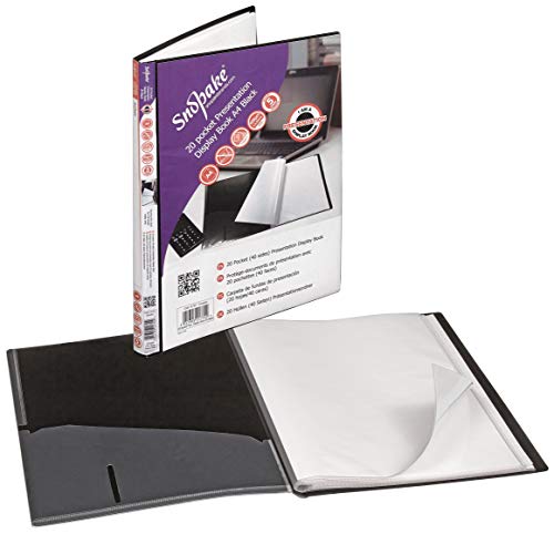 Snopake Präsentationsmappe, A4, 20 Hüllen, Schwarz, 1 Stück Snopake Präsentationsmappe, A4, 20 Hüllen, Schwarz, 1 Stück von Snopake