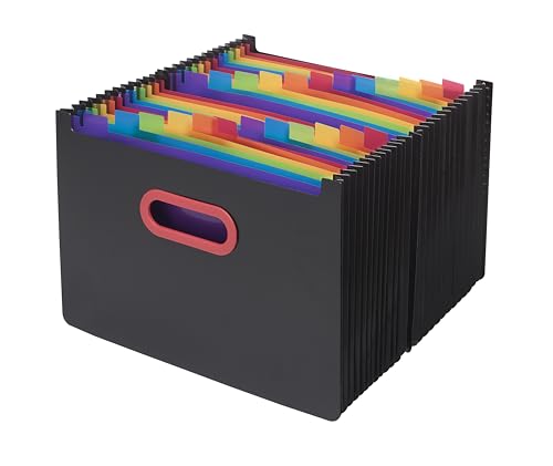Snopake Schreibtisch-Organizer, A4, Regenbogenfarben/Schwarz 24-Part Snopake Schreibtisch-Organizer, A4, Regenbogenfarben/Schwarz 24-Part von Snopake