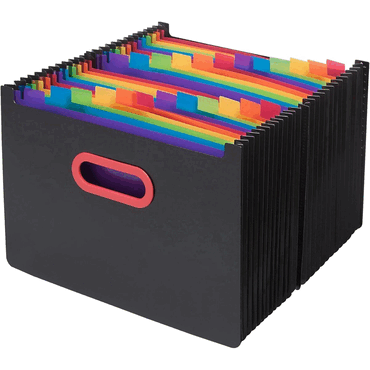 Snopake Stehsammler A4 Querformat mit 24 Unterteilungen schwarz/rainbo Snopake Stehsammler A4 Querformat mit 24 Unterteilungen schwarz/rainbo von Snopake