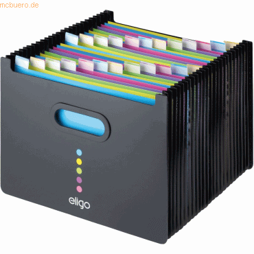 Snopake Stehsammler Eligo Desk 26 Fächer Foolscap-Format schwarz Snopake Stehsammler Eligo Desk 26 Fächer Foolscap-Format schwarz von Snopake