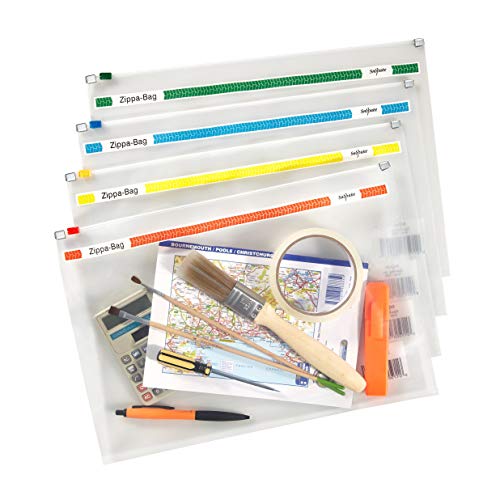 Snopake Zippa Bag Zipperbeutel A3 480 x 350 mm 25 Stück transparent/farblich sortiert Snopake Zippa Bag Zipperbeutel A3 480 x 350 mm 25 Stück transparent/farblich sortiert von Snopake