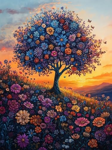 Baum des Lebens Diamond Painting Groß XXL 80x100cm für Bastelset Kinder ab 6 Jahre, 5D Diamond Painting Blume, DIY Diamant Mosaik Bastelset Erwachsene, Daiments Malerei Stickerei Festival Deko S-138 Baum des Lebens Diamond Painting Groß XXL 80x100cm für Bastelset Kinder ab 6 Jahre, 5D Diamond Painting Blume, DIY Diamant Mosaik Bastelset Erwachsene, Daiments Malerei Stickerei Festival Deko S-138 von Snuysogx