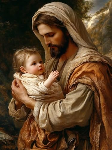 Diamond Painting Jesus für Bastelset Kinder ab 6 Jahre, Diamant Painting Christus Set für Erwachsene Anfänger, 5D DIY Mosaikherstellung Full Diamant Set für Wanddeko Festival Geschenke 40x50cm S-207 Diamond Painting Jesus für Bastelset Kinder ab 6 Jahre, Diamant Painting Christus Set für Erwachsene Anfänger, 5D DIY Mosaikherstellung Full Diamant Set für Wanddeko Festival Geschenke 40x50cm S-207 von Snuysogx