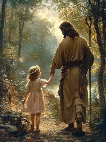 Diamond Painting Mädchen für Bastelset Kinder ab 6 Jahre, Diamant Painting Jesus Set für Erwachsene Anfänger, 5D DIY Mosaikherstellung Full Diamant Set für Wanddeko Festival Geschenke 35x45cm S-203 Diamond Painting Mädchen für Bastelset Kinder ab 6 Jahre, Diamant Painting Jesus Set für Erwachsene Anfänger, 5D DIY Mosaikherstellung Full Diamant Set für Wanddeko Festival Geschenke 35x45cm S-203 von Snuysogx