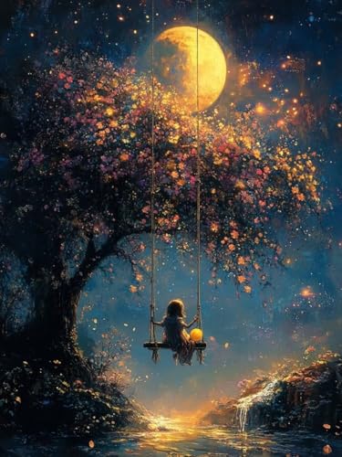 Diamond Painting XXL Baum des Lebens für Bastelset Kinder ab 6 Jahre, Diamond Painting Landschaft, 5D DIY Diamant Malerei Bilder Stickerei Set, Dimond Kristall Handwerk für Zuhause Deko 70x90cm S-195 Diamond Painting XXL Baum des Lebens für Bastelset Kinder ab 6 Jahre, Diamond Painting Landschaft, 5D DIY Diamant Malerei Bilder Stickerei Set, Dimond Kristall Handwerk für Zuhause Deko 70x90cm S-195 von Snuysogx