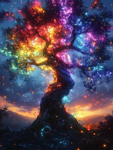 Diamond Painting XXL Baum des Lebens für Bastelset Kinder ab 6 Jahre, Diamond Painting Landschaft, 5D DIY Diamant Malerei Bilder Stickerei Set, Dimond Kristall Handwerk für Zuhause Deko 85x110cm S-196 Diamond Painting XXL Baum des Lebens für Bastelset Kinder ab 6 Jahre, Diamond Painting Landschaft, 5D DIY Diamant Malerei Bilder Stickerei Set, Dimond Kristall Handwerk für Zuhause Deko 85x110cm S-196 von Snuysogx