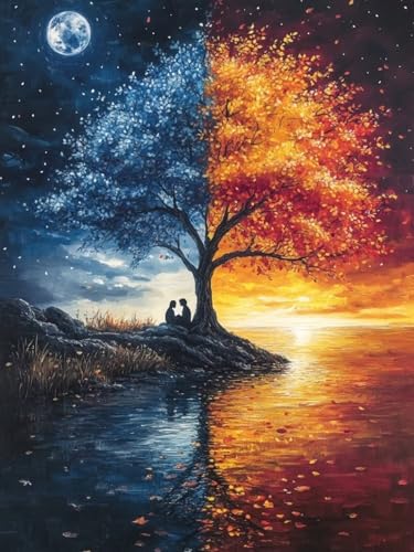 Diamond Painting XXL Baum des Lebens für Bastelset Kinder ab 6 Jahre, Diamond Painting Liebe, 5D DIY Diamant Malerei Bilder Stickerei Set, Dimond Kristall Handwerk Geschenke Zuhause Deko 50x70cm S-194 Diamond Painting XXL Baum des Lebens für Bastelset Kinder ab 6 Jahre, Diamond Painting Liebe, 5D DIY Diamant Malerei Bilder Stickerei Set, Dimond Kristall Handwerk Geschenke Zuhause Deko 50x70cm S-194 von Snuysogx