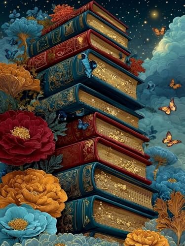 Diamond Painting XXL Bücher für Bastelset Kinder ab 6 Jahre, Diamond Painting Blume, 5D DIY Diamant Malerei Bilder Stickerei Set, Full Dimond Kristall Handwerk Geschenke für Zuhause Deko 50x70cm S-167 Diamond Painting XXL Bücher für Bastelset Kinder ab 6 Jahre, Diamond Painting Blume, 5D DIY Diamant Malerei Bilder Stickerei Set, Full Dimond Kristall Handwerk Geschenke für Zuhause Deko 50x70cm S-167 von Snuysogx