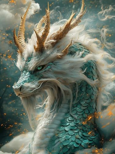Diamond Painting XXL Drachen für Bastelset Kinder ab 6 Jahre, Diamond Painting Tiere, 5D DIY Diamant Malerei Bilder Stickerei Set, Dimond Kristall Handwerk Geschenke für Zuhause Deko 70x90cm SY1-165 Diamond Painting XXL Drachen für Bastelset Kinder ab 6 Jahre, Diamond Painting Tiere, 5D DIY Diamant Malerei Bilder Stickerei Set, Dimond Kristall Handwerk Geschenke für Zuhause Deko 70x90cm SY1-165 von Snuysogx